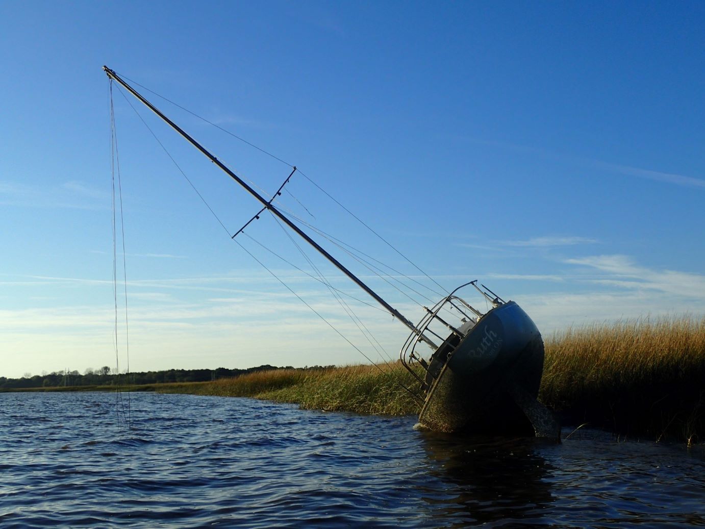 Abandoned Vessel in Tidelands